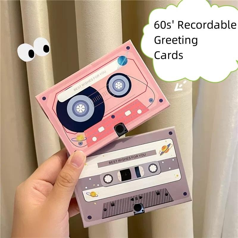 

【Versi audio 】Dipersonalisasi Kartu 300 Detik Untuk Merekam Suara Kartu Ucapan Suara Gift Card Voice Record Kartu Audio Dipersonalisasi anniversary valentine