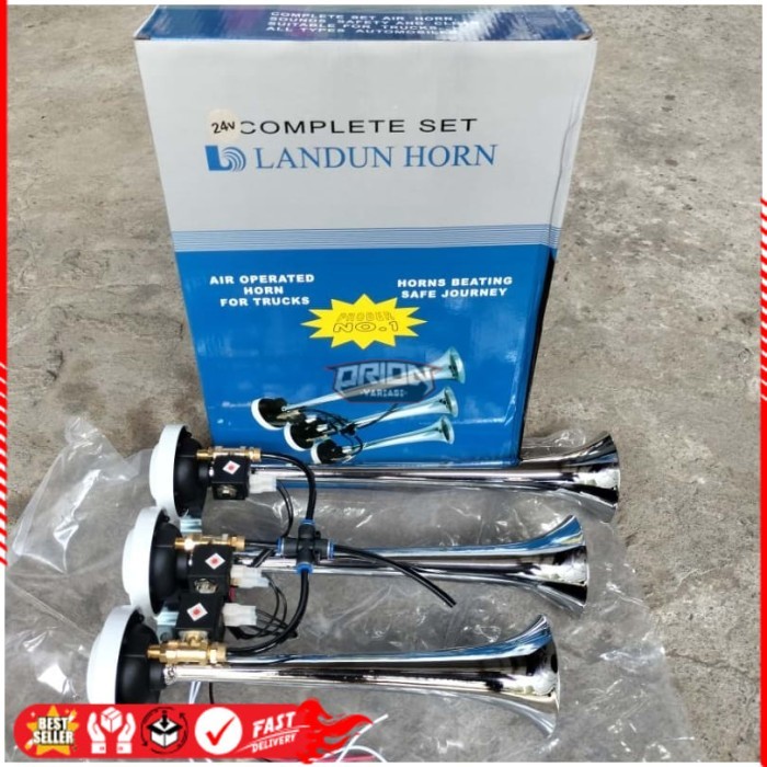 Klakson Telolet 3 Corong Landun 24VoltOri Ori