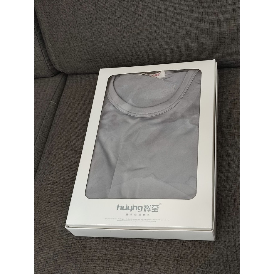 Terlaris ✨ -Long John Pria Pakaian Dalam Musim Dingin Huiying Thermal Baju Winter - Abu Muda, M