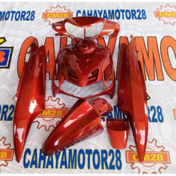 Cover Body Full Halus Yamaha Mio Tahun 2009-2012 Merah / Full body halus mio Smile Warna Merah
