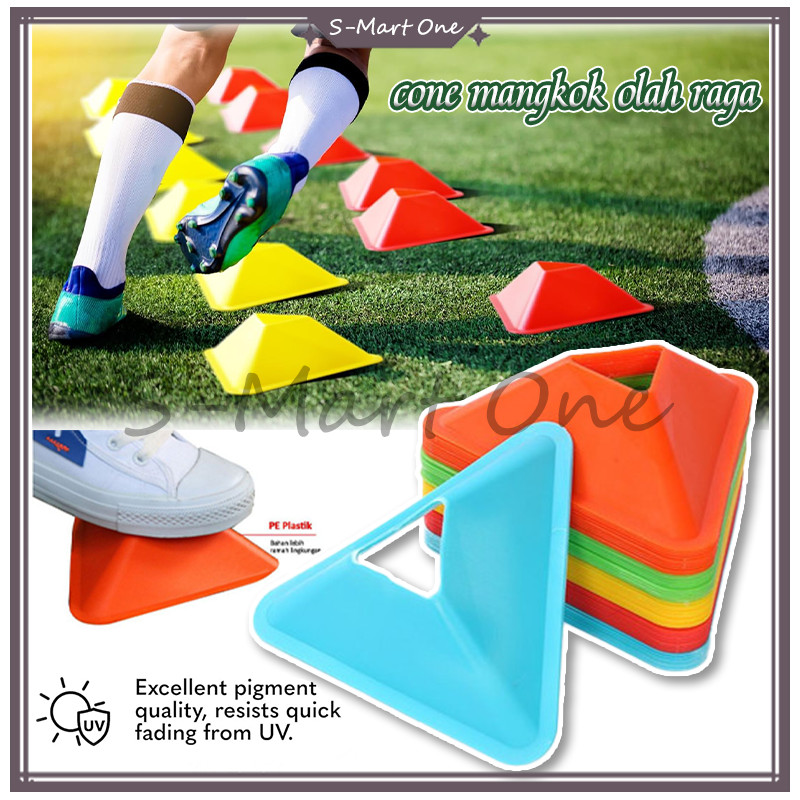 Cone Mangkok Model Segitiga Untuk Futsal/cone kerucut olah raga/Cone Mangkuk Bola Sepak