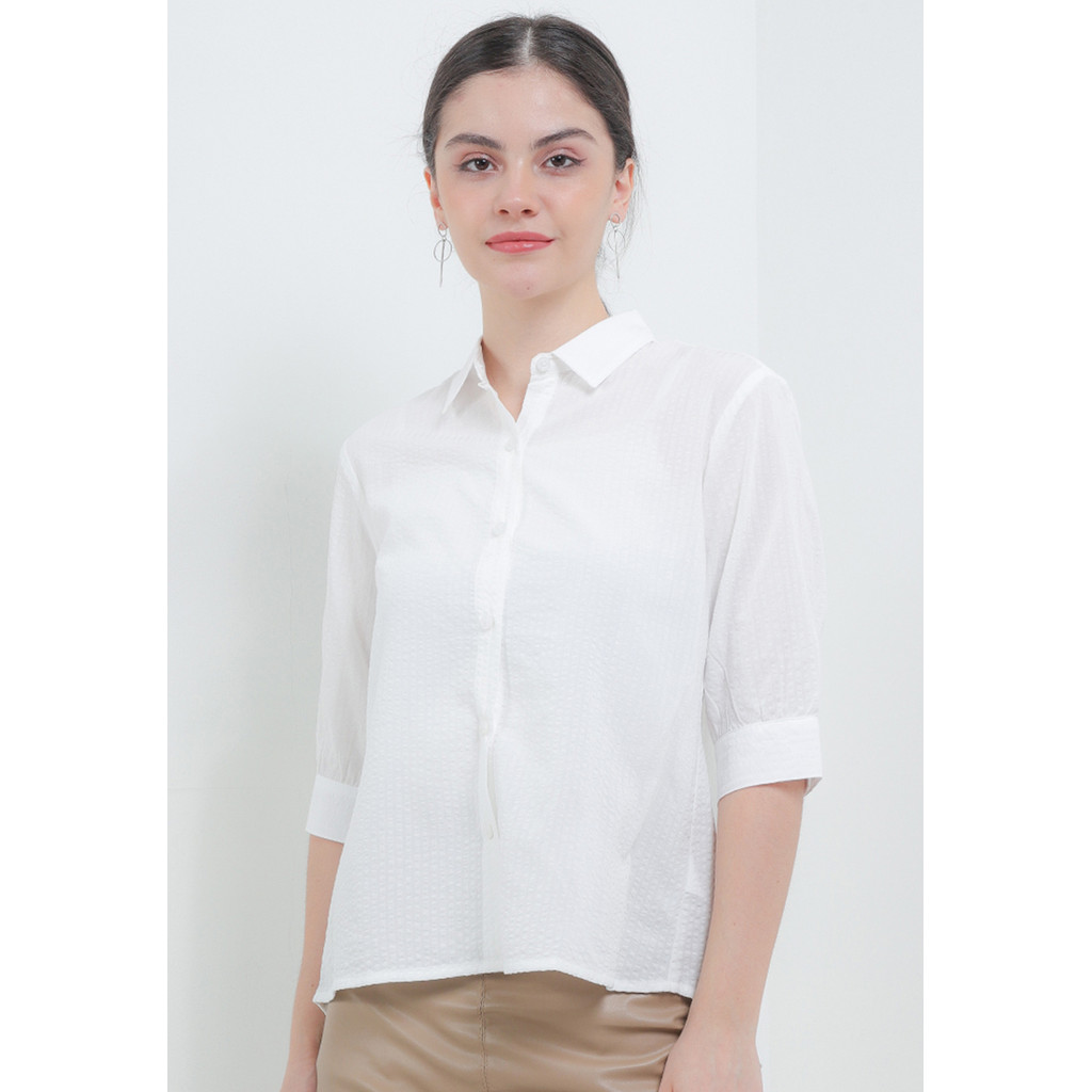 X EIGHT Barlin Shirts - kemeja wanita putih