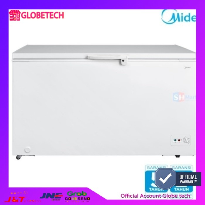 FREEZER BOX BIG PROMO MIDEA HS 543 CK FREEZER BOX BOX HS543CK LEMARI PEMBEKU 500 LITER Free ongkir b
