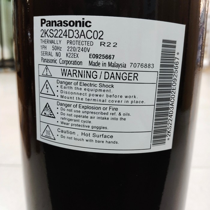 kompresor panasonic 2KS224D3AC02 (R22) 1,5pk