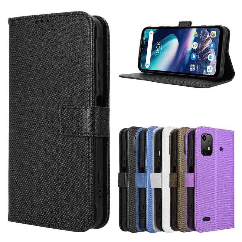 New Phone casing Umidigi Bison X20 Leather Wallet Cover Card Holder Features Diamond Texture For Umi