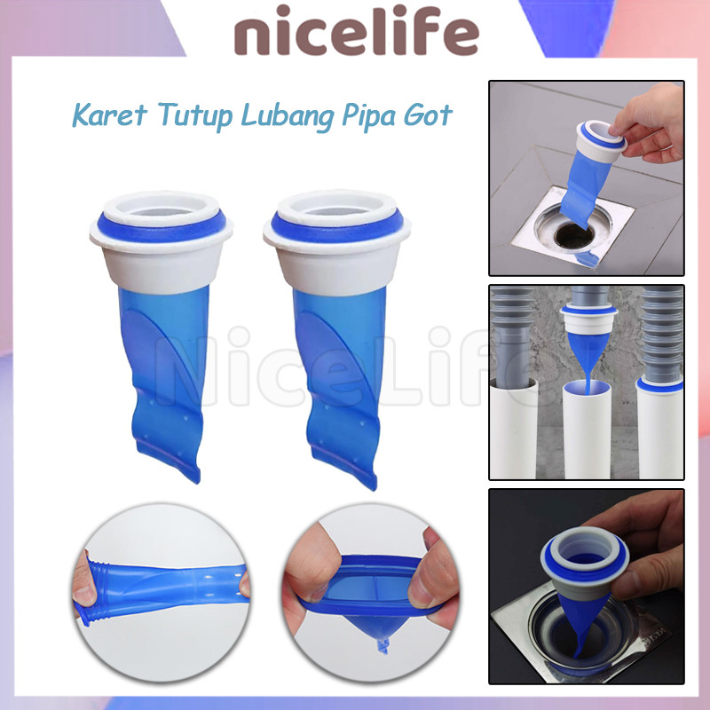 Penutup Lubang Pipa Air Kamar Mandi Silikon / Penutup Lubang Saluran Air