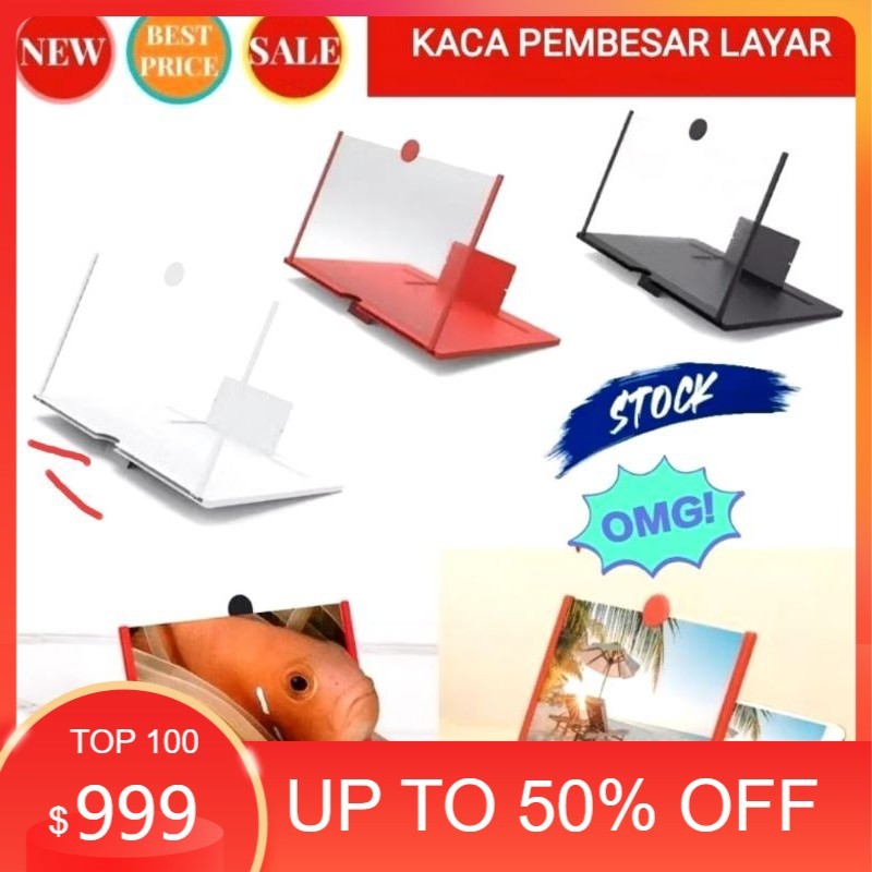 

NEW Kaca Pembesar Layar HP F3 Model Slim standing proteksi anak