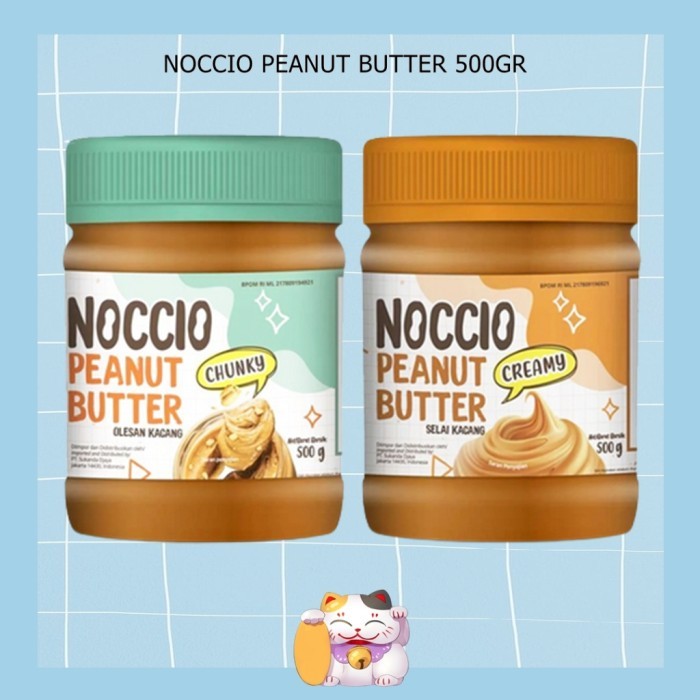 

[New Arrival] Noccio Peanut Butter 500gr / Selai Kacang Olesan - 500gr CREAMY