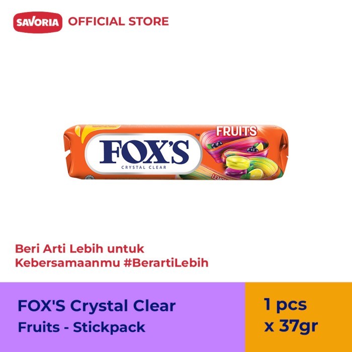 

FOX'S Fruits Stickpack - Permen Buah Roll 37g