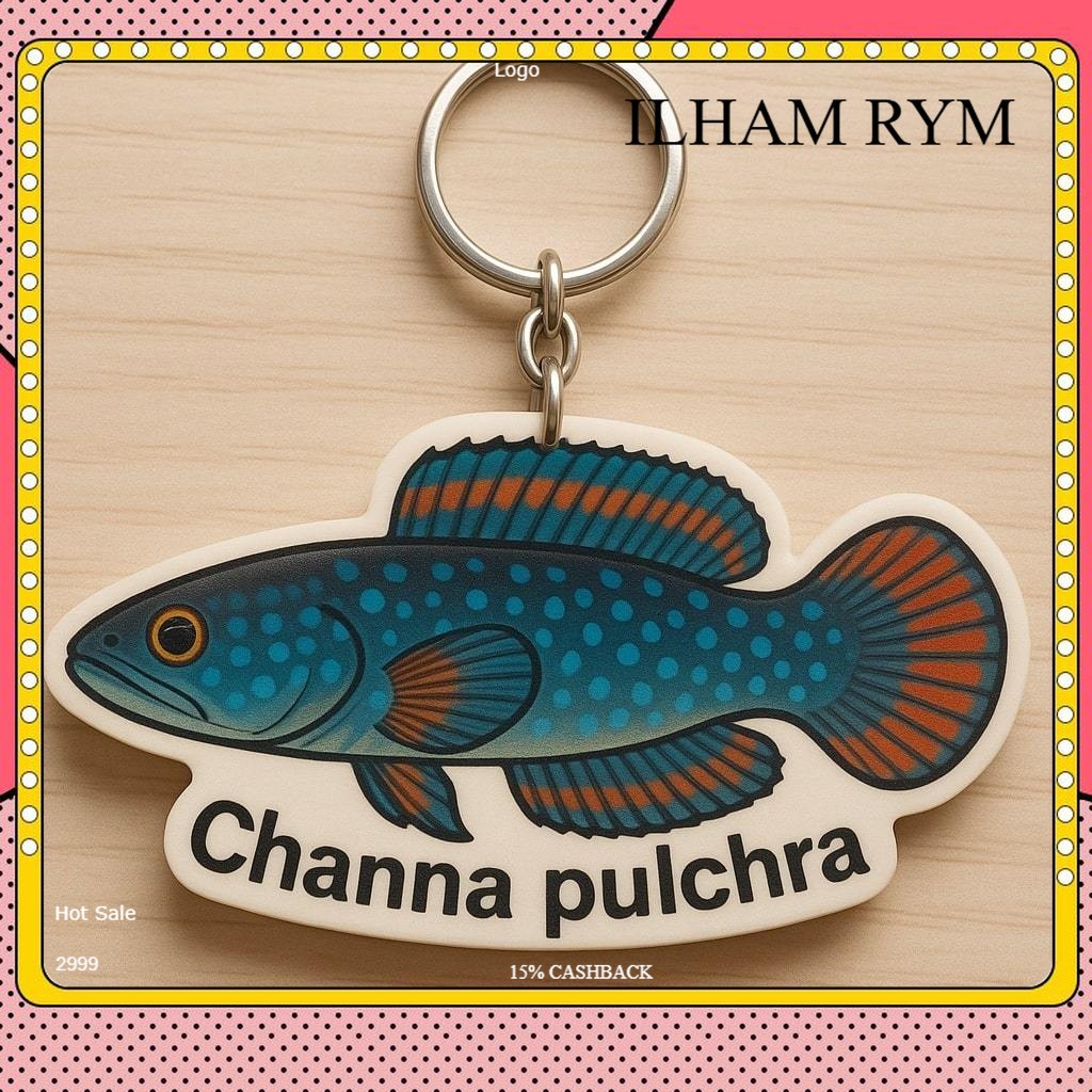 Gantungan Kunci Channa Pulchra 7 12 CM