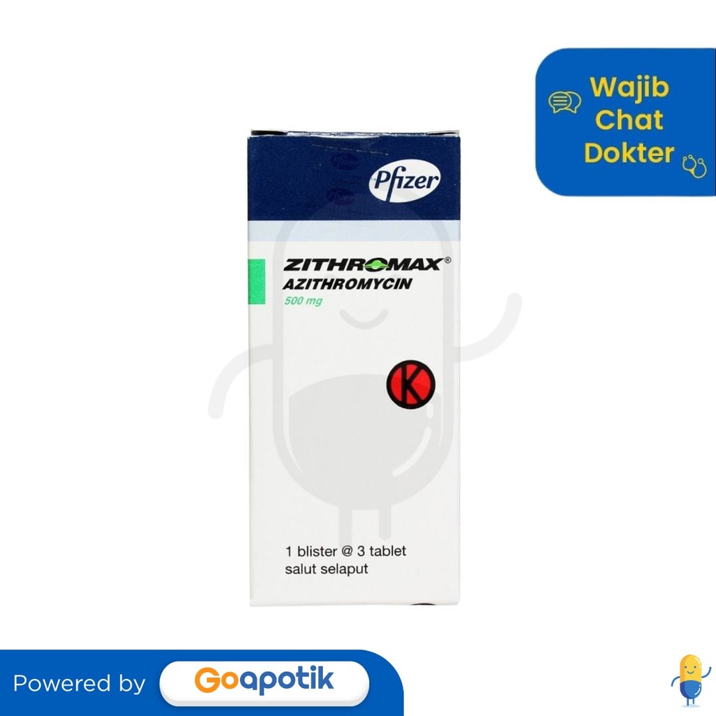 Zithromax 500 Mg Box 3 Tablet