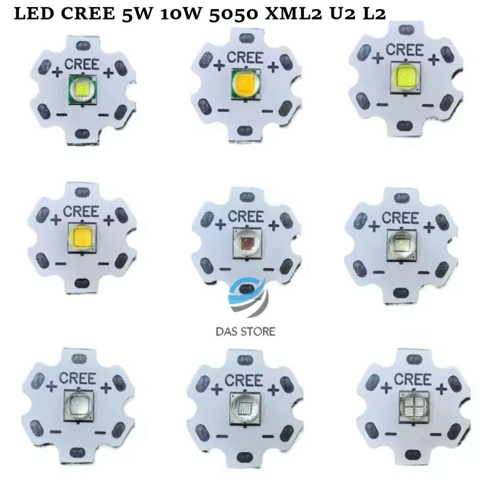 LED CREE Daya Tinggi 5W 10W 5050 XML2 U2 L2 5050 Warna Putih Warm Emas