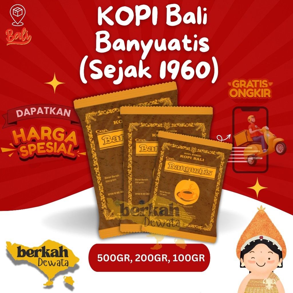

New Kopi Bali Banyuatis Kopi Robusta Original 100% Oleh Oleh Asli BaliPremium