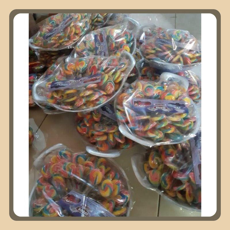 

WAJAN ISI Permen lolipop isi 55 free wajan