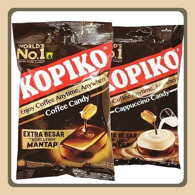

Permen Kopiko 175gr isi 50 pcs - Permen Manis Permen Kopi