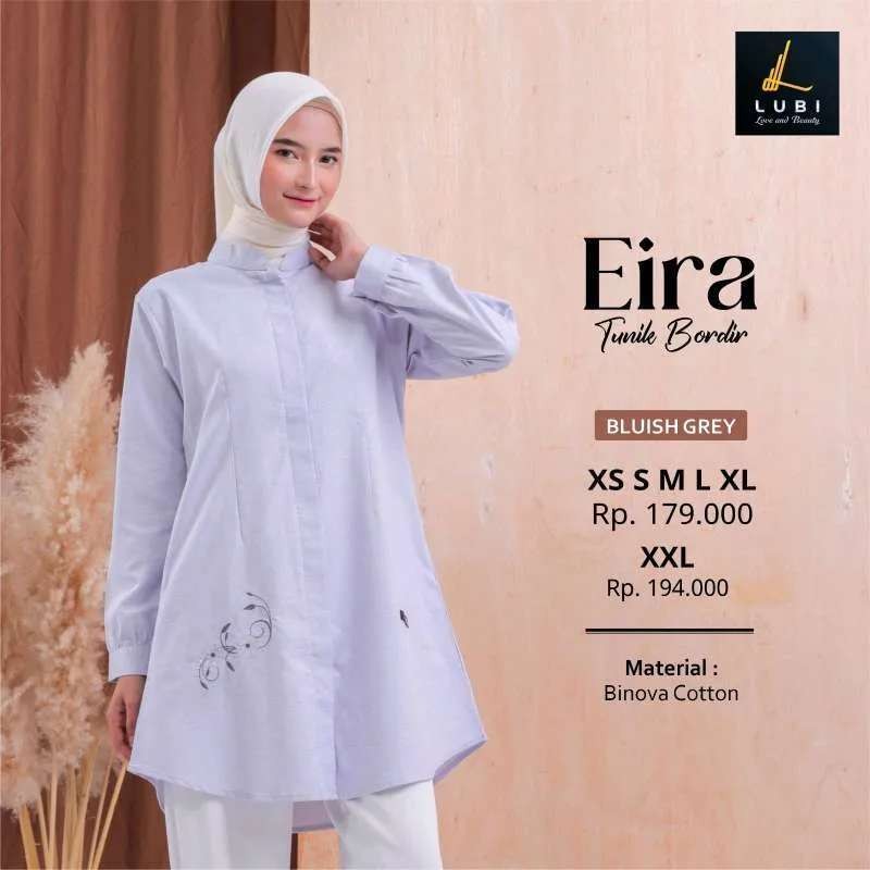 LUBI TUNIK DEWASA EIRA BLUSH GREY