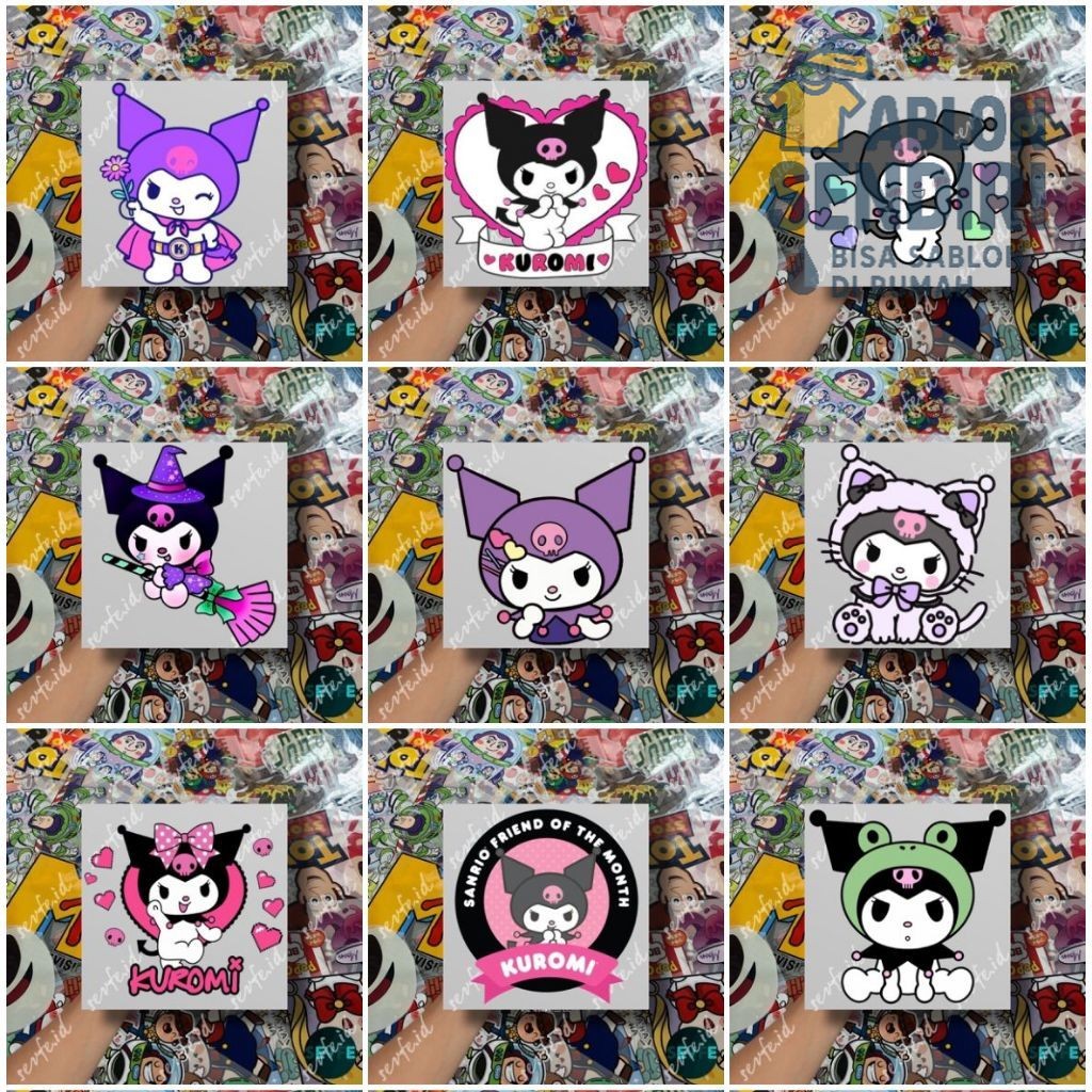 

Stiker DTF Sablon Setrika Sablon Stiker KUROMI