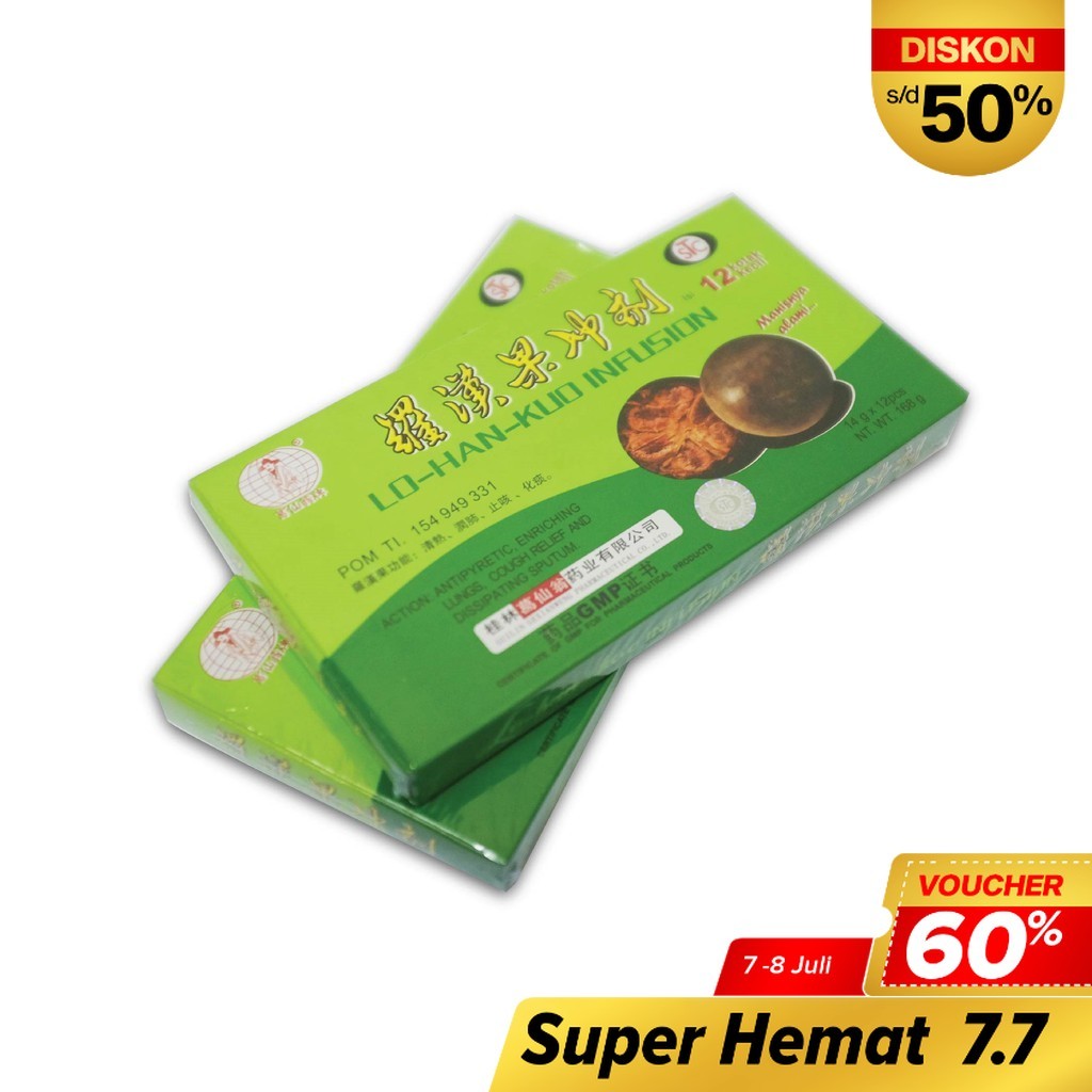 

Lohankuo Infusion Minuman Herbal 12 Pcs 14g Membantu Meredakan Panas Dalam
