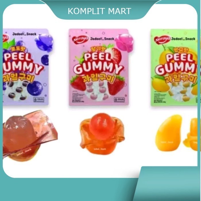 

permen peel gummy aneka rasa buah 80 gr/permen gummy