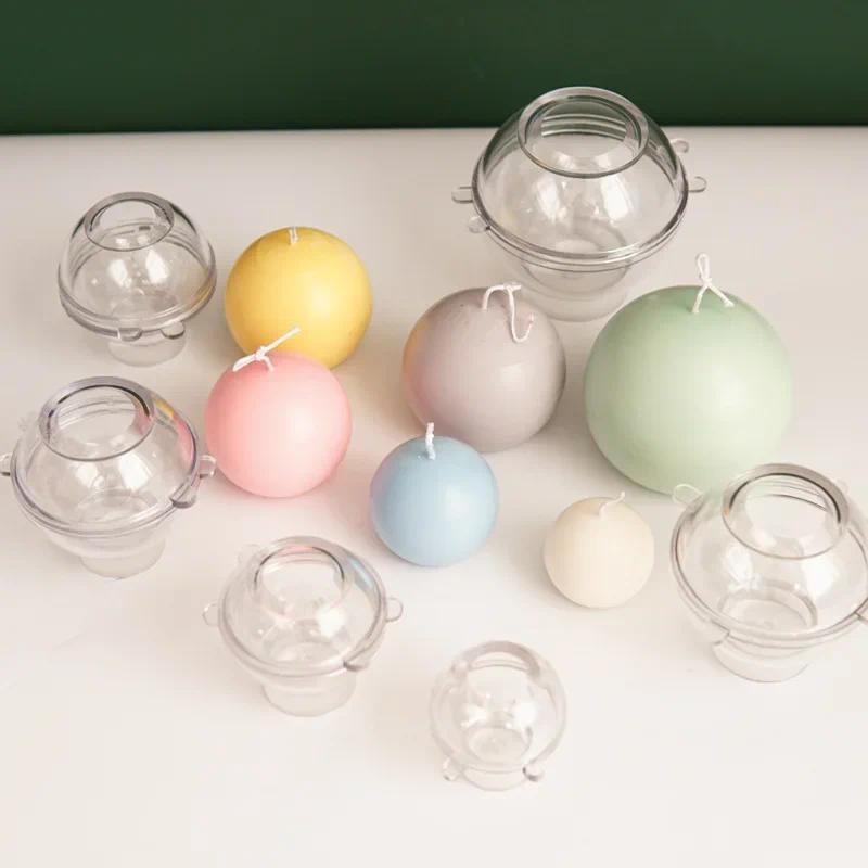 

Pc Plastic Candle Mould Ball Series Moulds Diy Handmade Candle Raw Material Planet Round Ball Moulds Scented Candle Mold
