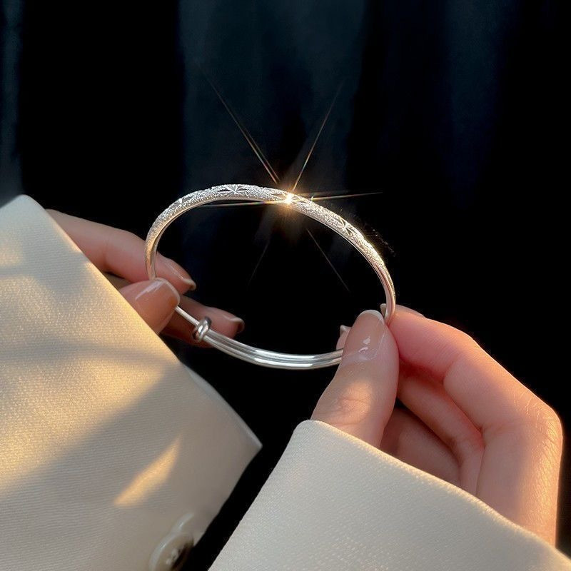 Gelang Langit Berbintang Perak Asli999 Gelang Perak Murni untuk Hadiah Ibu dan Pelajar