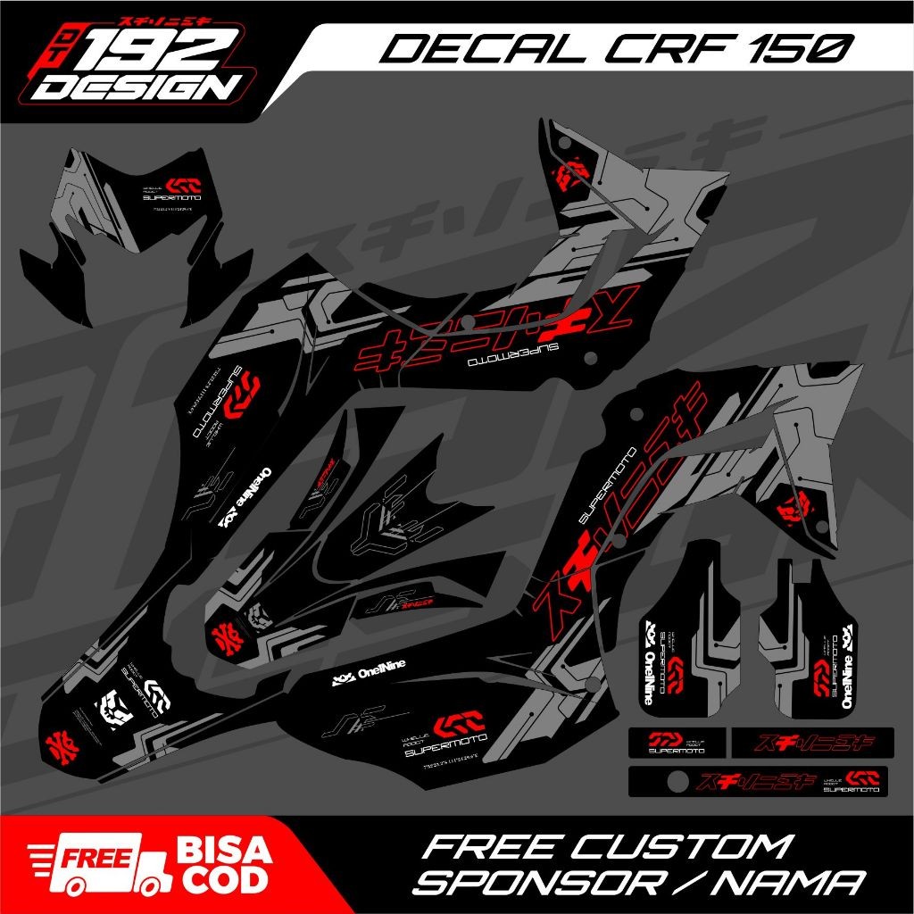 

Decal Crf 150 L Design Terbaru Full Body Hitam Merah Superglossy Striping Honda Crf 150 Keren