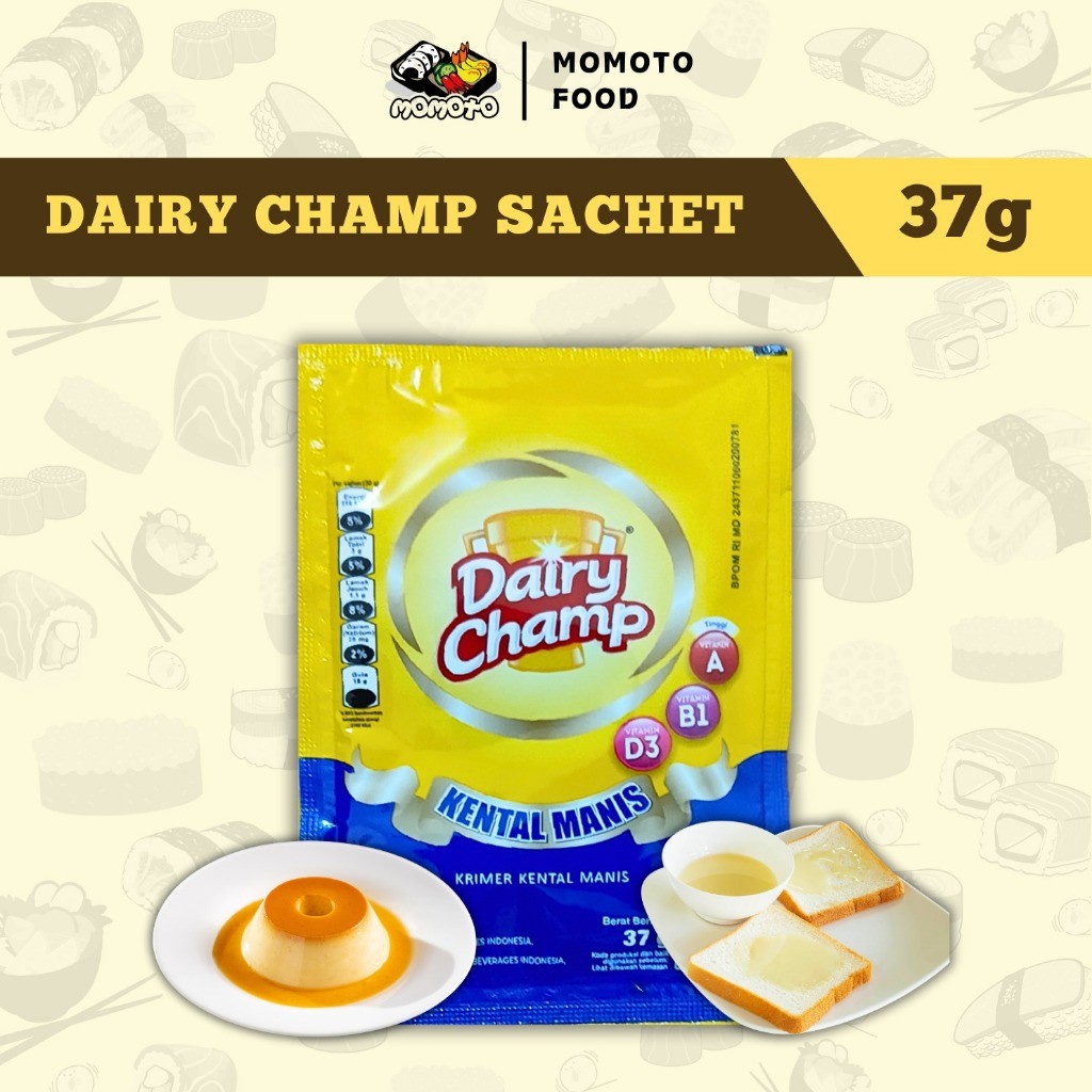 

Dairy Champ Sachet Susu Krimer Kental Manis Halal 37 gram SKM