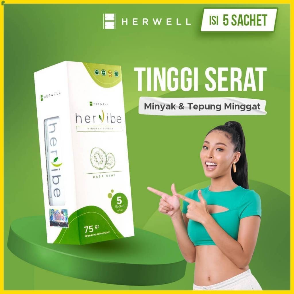 

Herwell Hervibe - Isi 5 Sachet (Pelancar Pencernaan Tinggi Serat) Boworamadhan44 Bandung