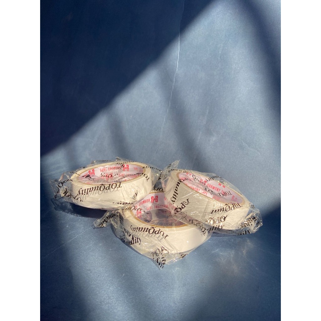 

Masking Tape 24mm | Ecer | Gak Lengket Berlebih, Pas Buat Detil Presisi