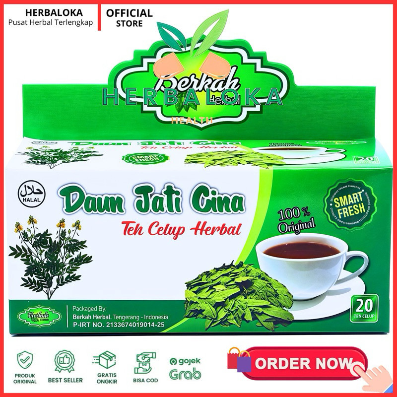 

KKL Teh Jati Celup Teh jati Cina BERKAH HERBAL TEH PELANGSING sudah PIRT aman dikonsumsi