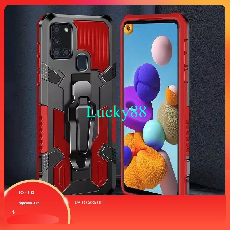 [ Xiaomi Redmi 9 / 9A / 9C / 9T / 10 / 10A / 10C ] Hard Case Robot i-Crystal / Casing Armor Kickstan
