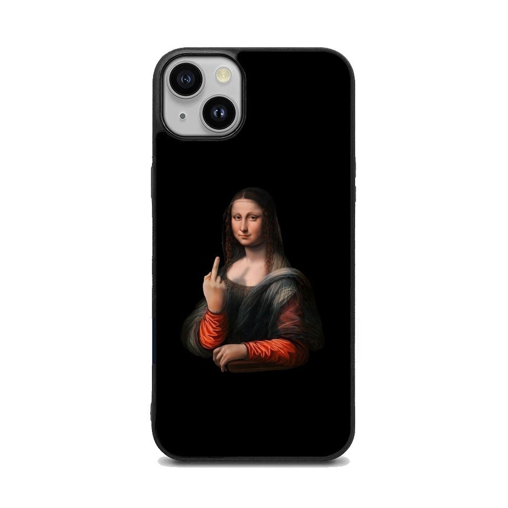 TPU Case Case Casing Iphone 15 14 13 12 11 X Xs Xr Pro Max Plus Mini Monalisa BG0801