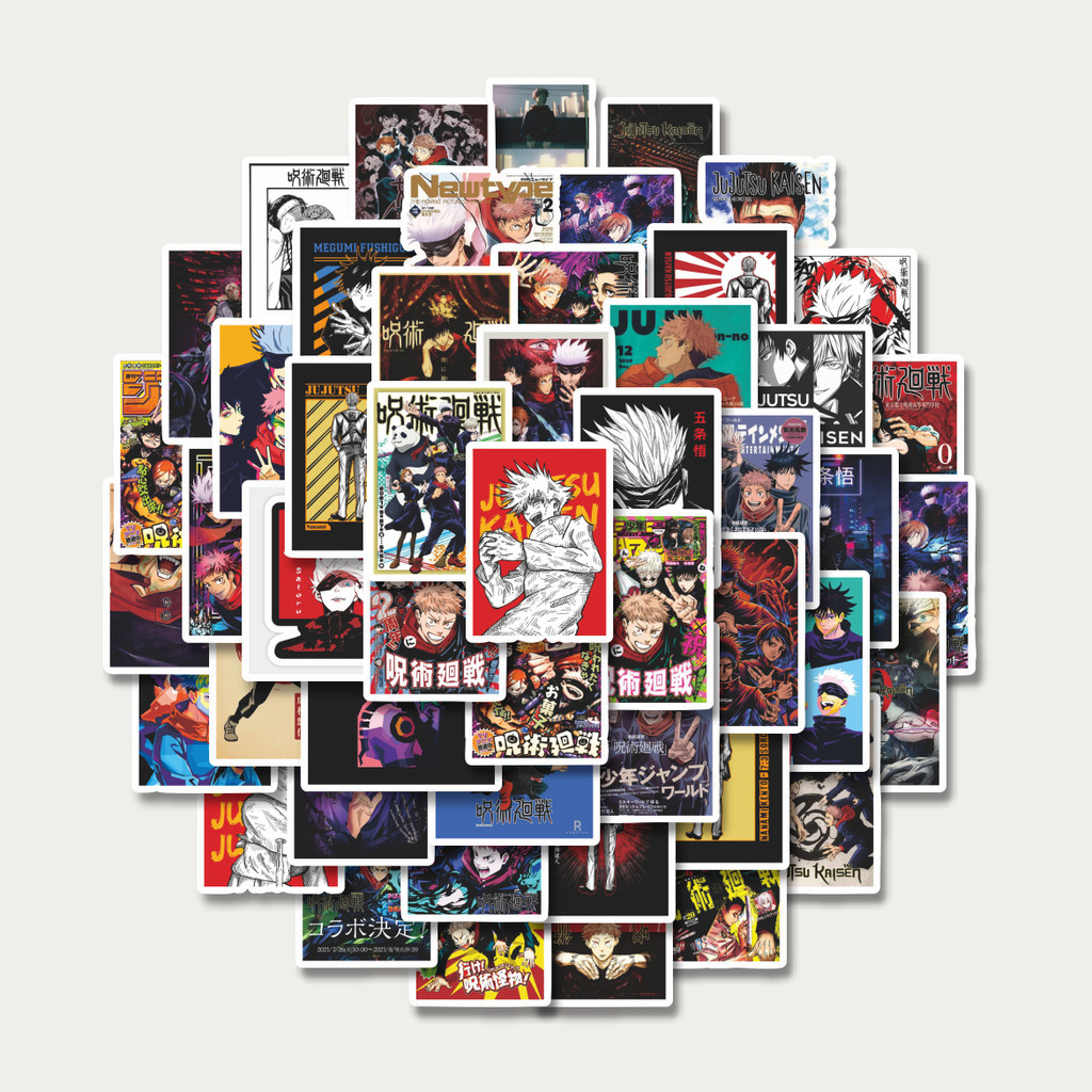 

Sticker Pack Stiker Desain Cover Anime Jujutsu Kaisen | Sticker TUMBLR | Stiker LAPTOP KOPER HELM