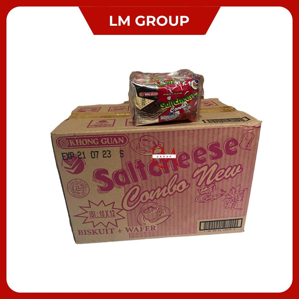 

[1 DUS] Khong Guan Saltcheese Combo Renceng 12x10 @20gr LM Snack Cemilan LM Snack Grosir