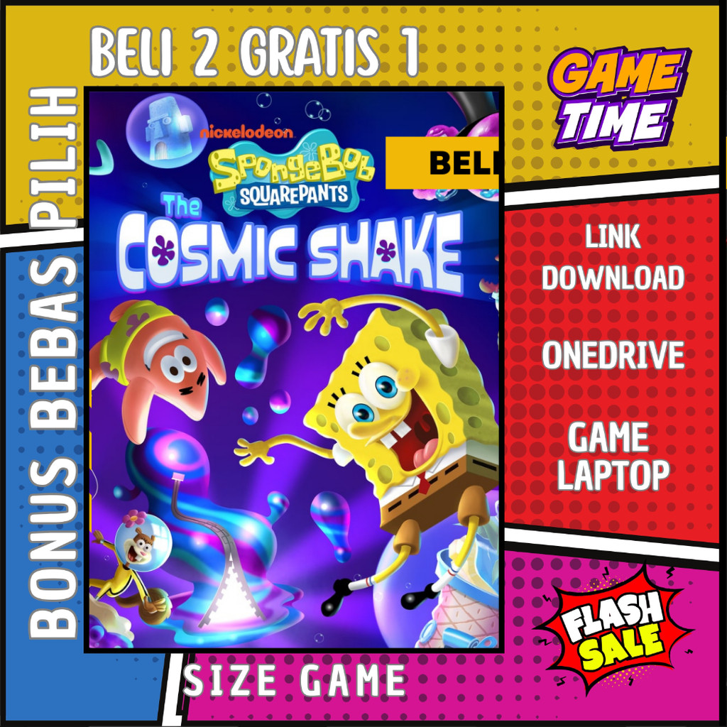 SPONGEBOB SQUAREPANTS THE COSMIC SHAKE - GAME PC - GAME LAPTOP