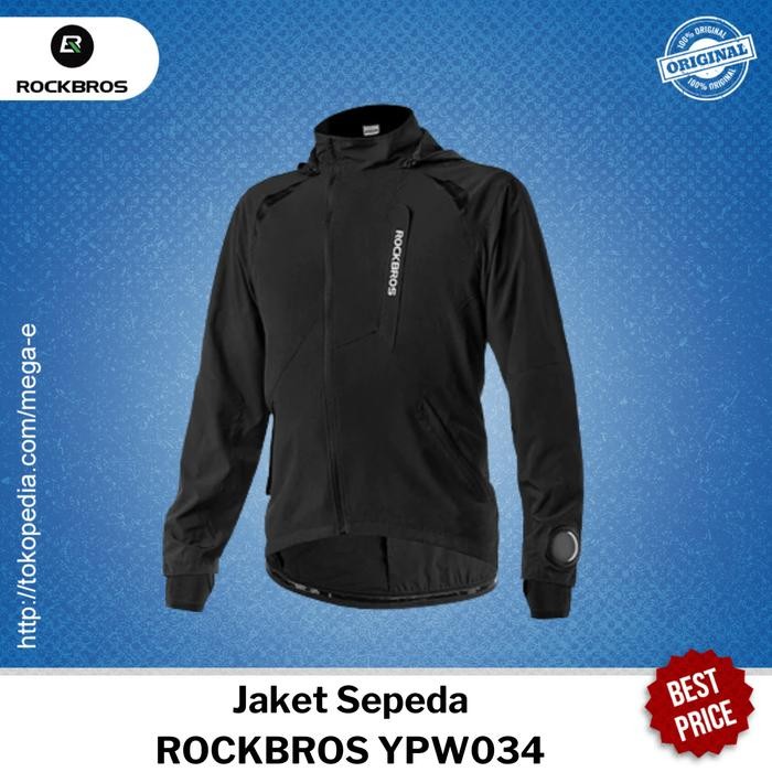 Jaket Sepeda Rockbros YPW034 Jacket Parasut Olah Raga Gowes Waterproof - Int:M