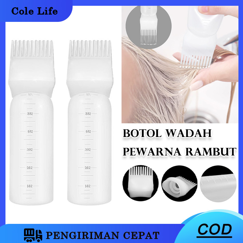 Botol Cat Rambut / Alat Cat Rambut /Aplikator Cat Sisir /Botol Sisir Salon