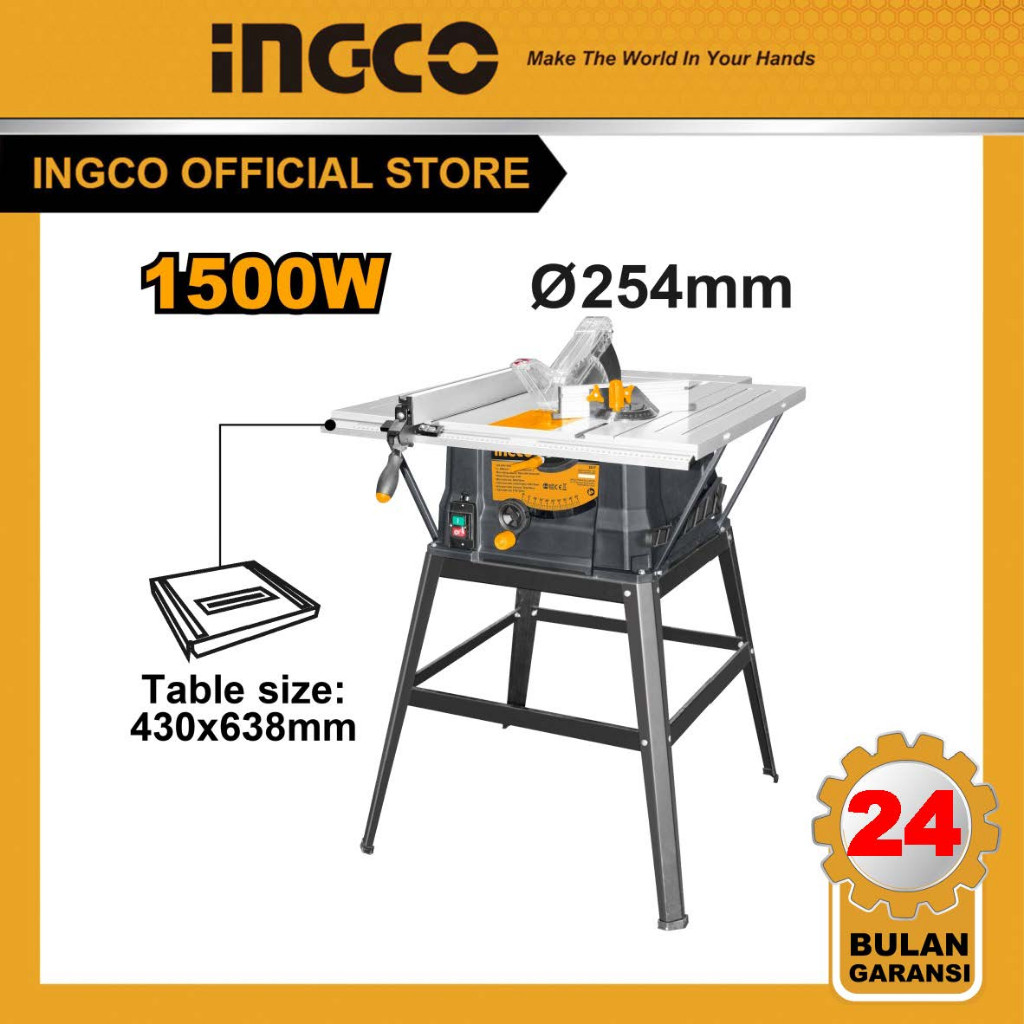 MESIN MEJA POTONG KAYU 10" TABLE SAW INGCO TS15007