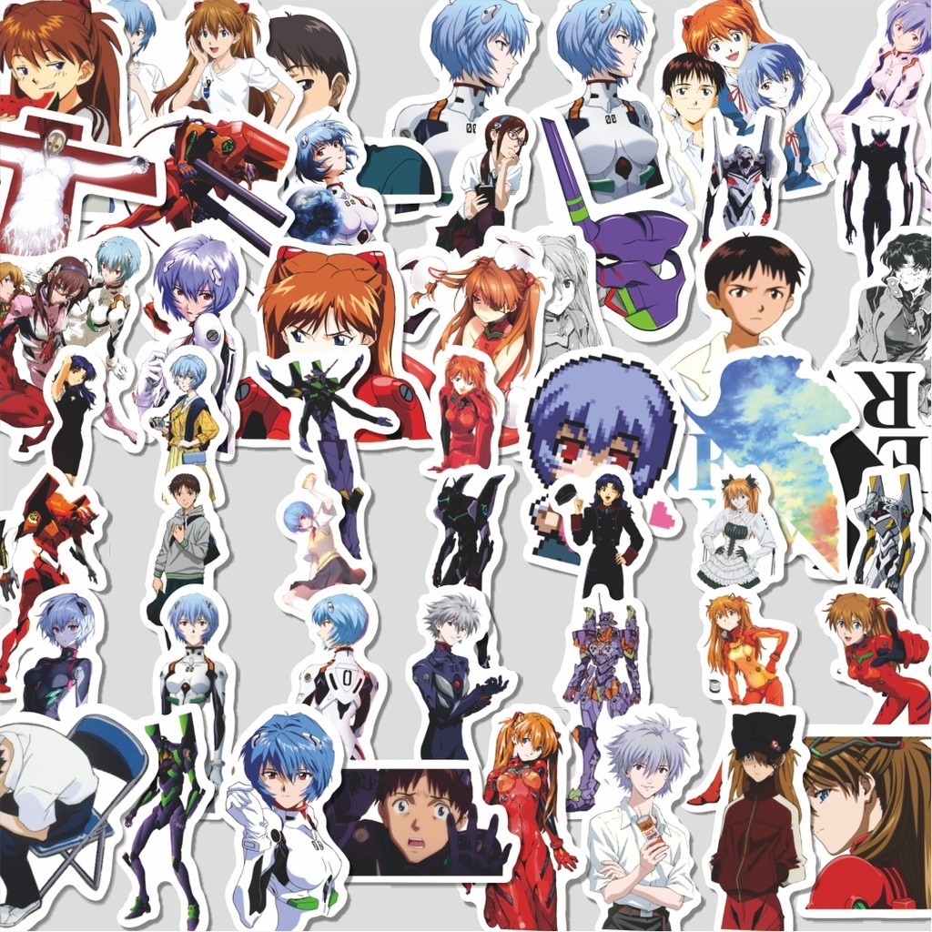 

Stiker Cutting Pack Sticker Anime Evangelion Sticker Isi 100Pcs Series Aesthetic Lucu Keren Untuk Koper Bahan Vynil
