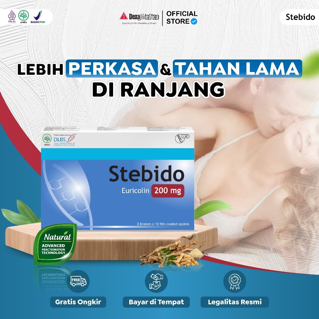 Stebido Suplemen Stamina Pria - Stebido 30 Kaplet 200 mg