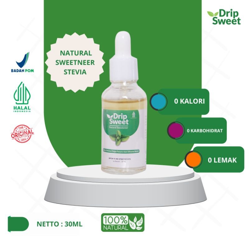 

DripSweet Gula Stevia Pemanis Alami Cair 30ml