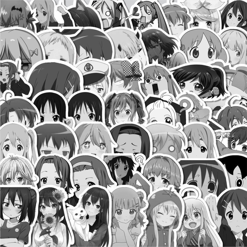 

Stiker Cutting Pack Stiker Anime Random Black & White Isi 100Pcs Series Aesthetic Lucu Keren Untuk Koper Bahan Vynil
