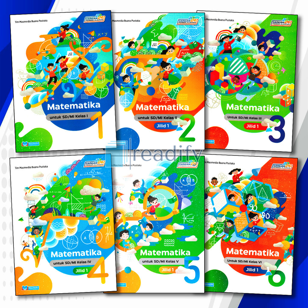 NEW Matematika Kelas 1 2 3 4 5 6 SD/MI Masmedia Kurikulum Merdeka Revisi Terbaru PREMIUM