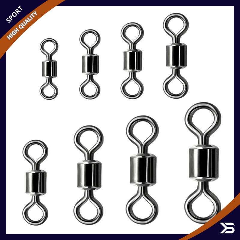 Konektor Umpan Kail Pancing Stainless Steel 5# 100 PCS - JYJ05