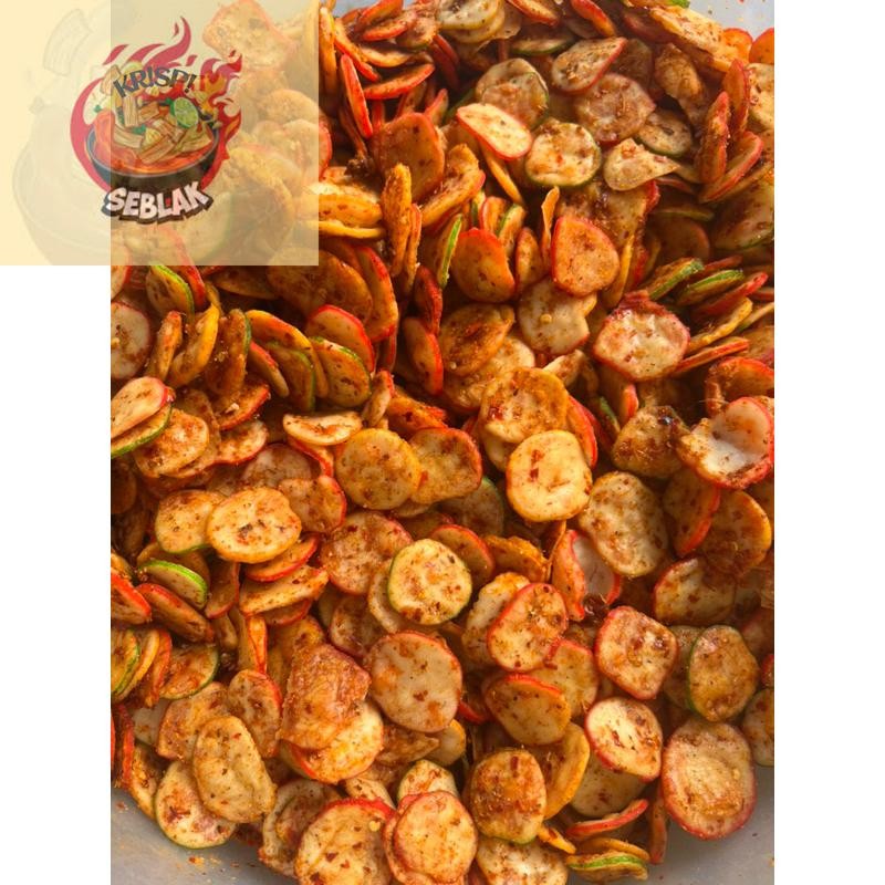 

Seblak krispi Krupuk Seblak kering pedas 200 gram