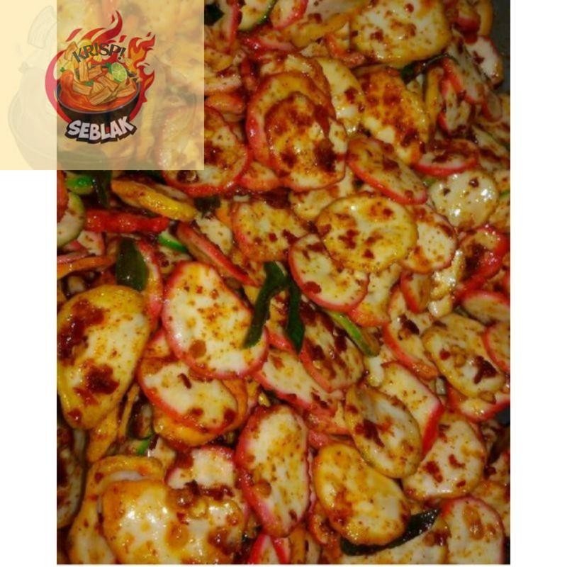 

Seblak krispi 500 G SEBLAK KERING BULAT DAUN JERUK