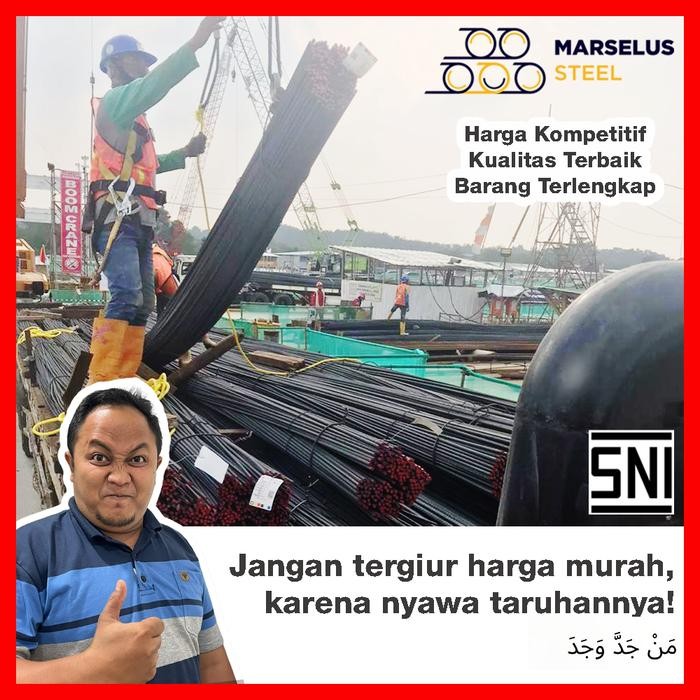 Besi Beton 16 mm Ulir Full SNI - Sertifikat Berkualitas - TS280