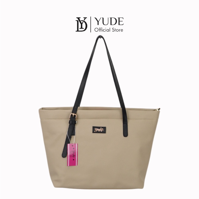 NJ78UI Yude - Tote Bag Wanita Handbag Totebag Kuliah Tas Komuter Mahasiswi Badjo Nylon