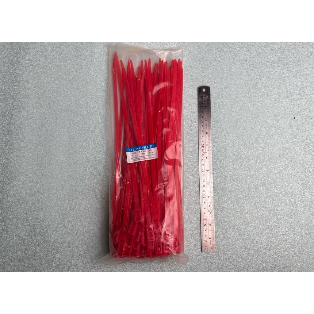 

Cable Tie Nylon,Tali Kabel Plastik Kunci Ganda PA66 8 * 350 isi 100pcs/pac
