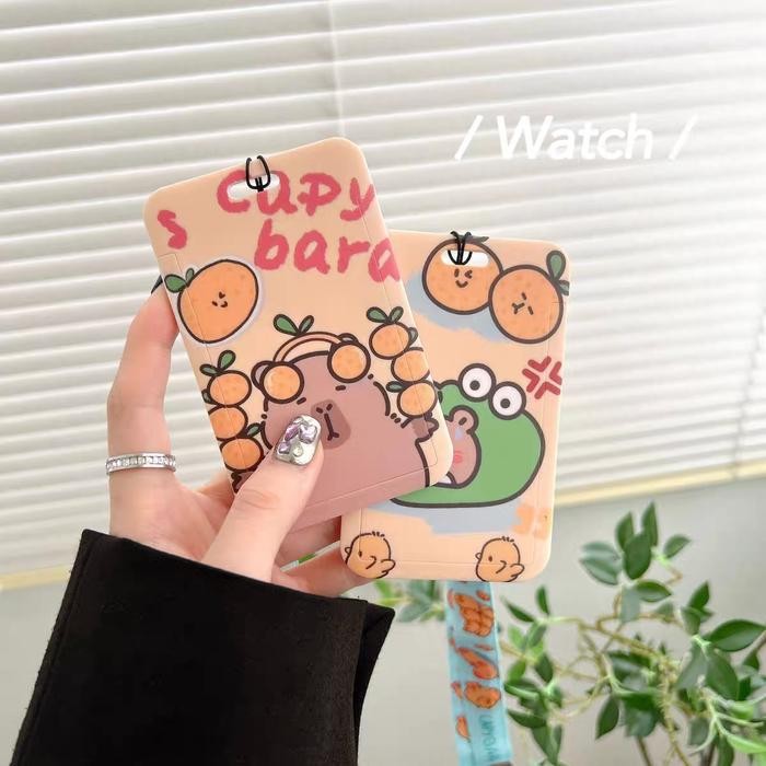 

Lanyard ID Card Holder Kalung Capybara Lucu / Cute Card Holder / Tempat Kartu - Taiyaki Card